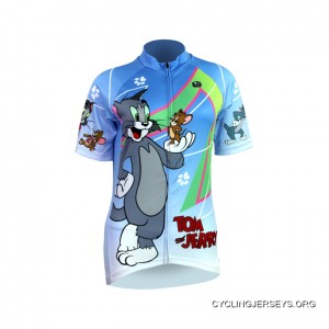 Tom And Jerry Women's Short Sleeve Cycling Jersey Top Deals