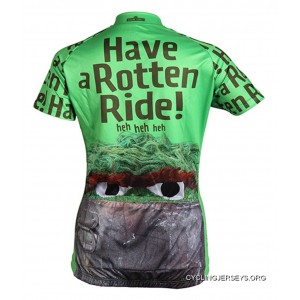 Oscar The Grouch Sesame Street Muppets Cycling Jersey Women's Brainstorm Gear With Sox New Style