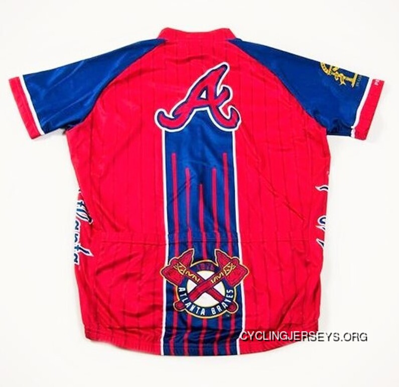 Atlanta Braves Men's Cycling Jersey Quick-Drying New Year Deals