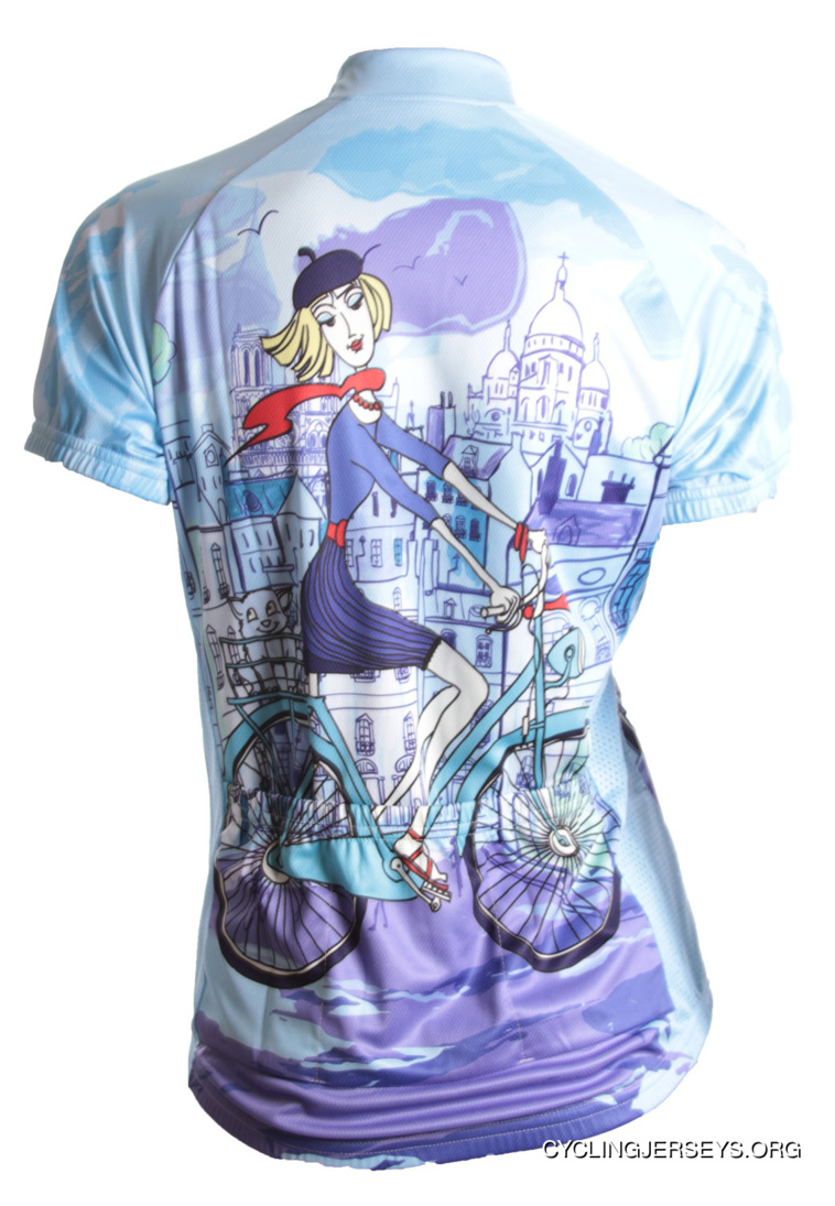 Riding In Paris Women's Cycling Jersey Quick-Drying New Style