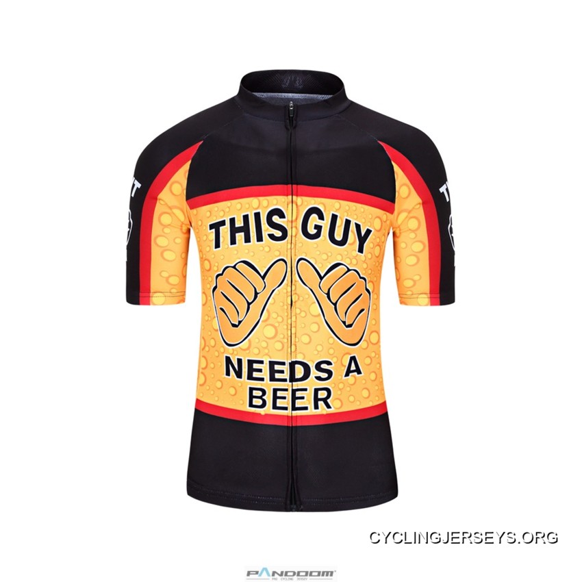 Beer Thirst Men’s Short Sleeve Cycling Jersey For Sale