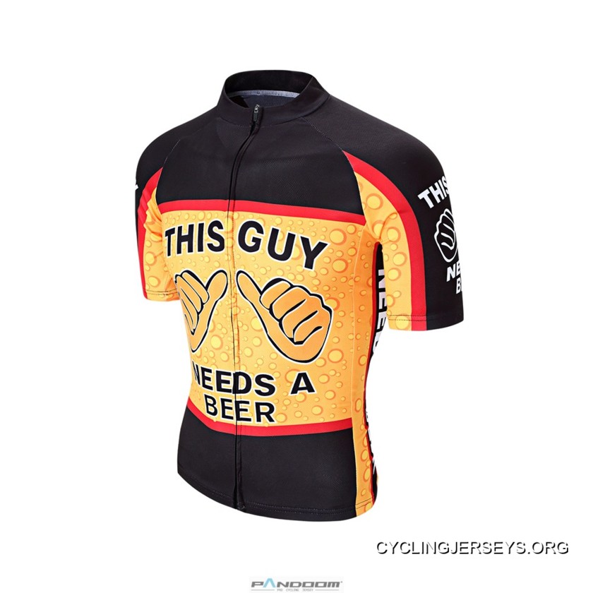 Beer Thirst Men’s Short Sleeve Cycling Jersey For Sale