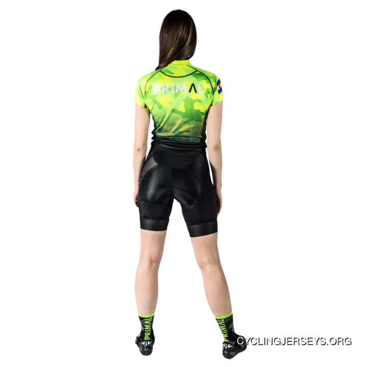 Neon Camo Women's Evo Cycling Jersey Quick-Drying New Release