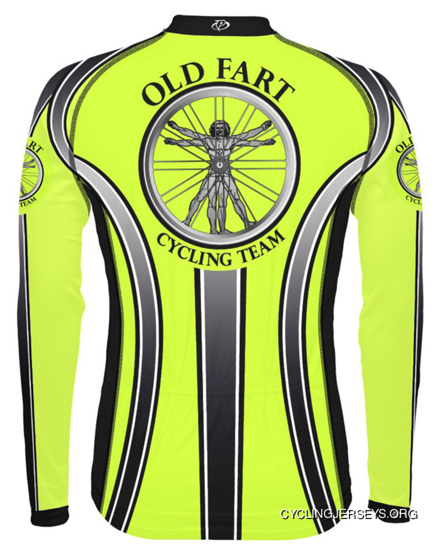 Primal Wear Old Fart Vitruvian Man Cycling Jersey HiViz Men's Long Sleeve Coupon Code