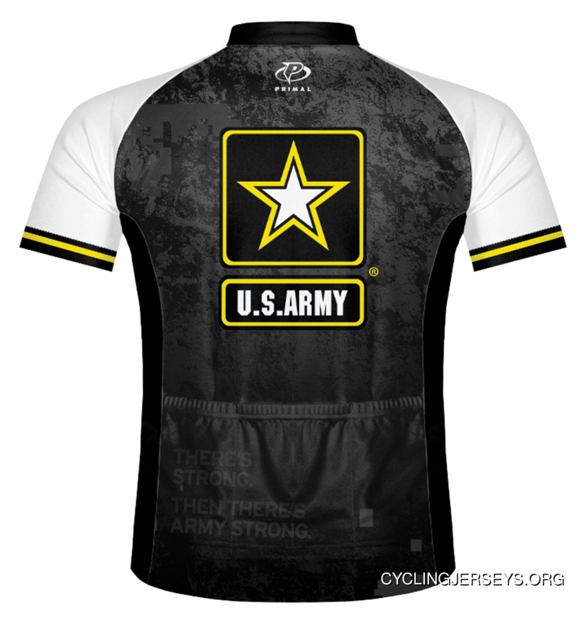 SALE $49.95 U.S. Army Strength Cycling Jersey Men's Short Sleeve By Primal Wear New Release