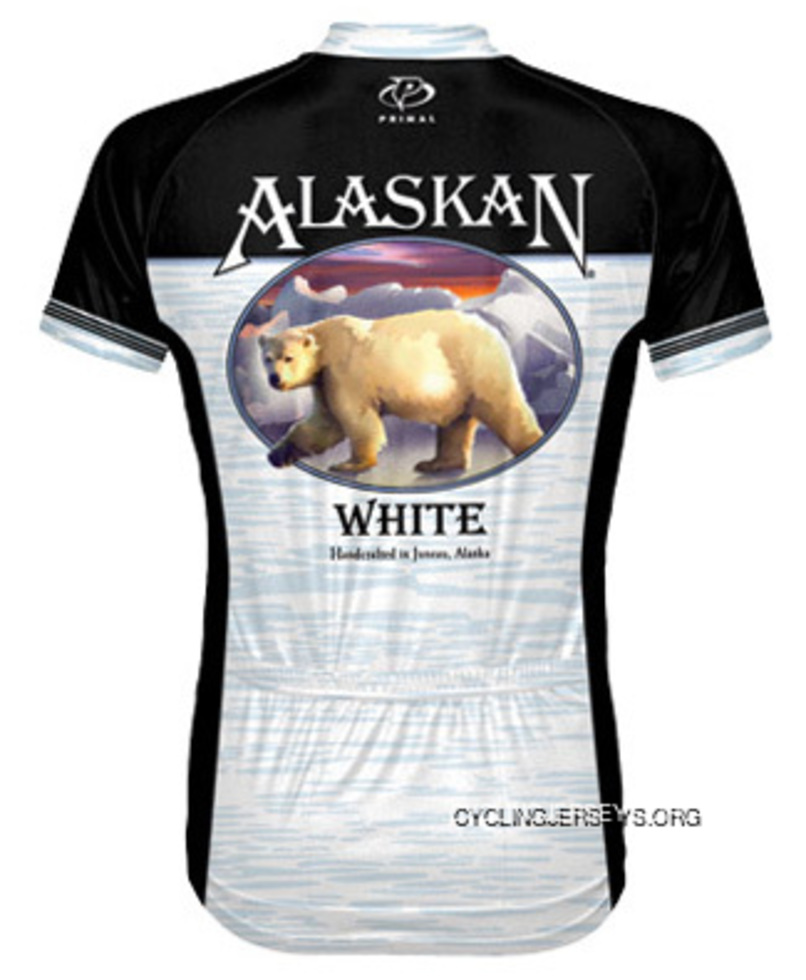 SALE $39.95 Alaskan White Wheat Ale Beer Cycling Jersey By Primal Wear Lastest