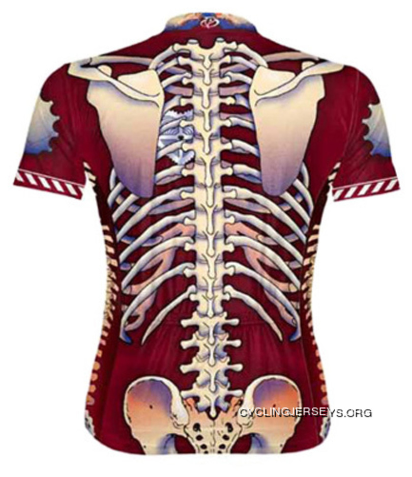 Primal Wear Bone Collector Skeleton Cycling Jersey Men's Short Sleeve Authentic
