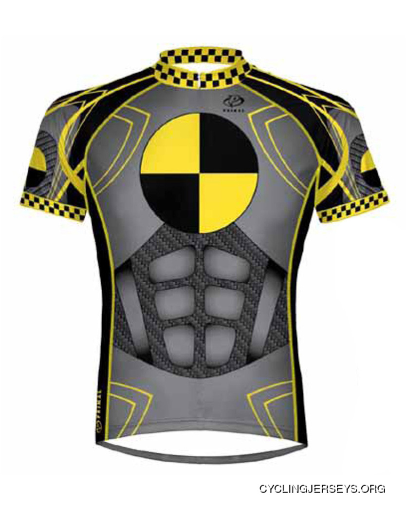 Primal Wear Crash Test Dummy Cycling Jersey Men's Short Sleeve For Sale
