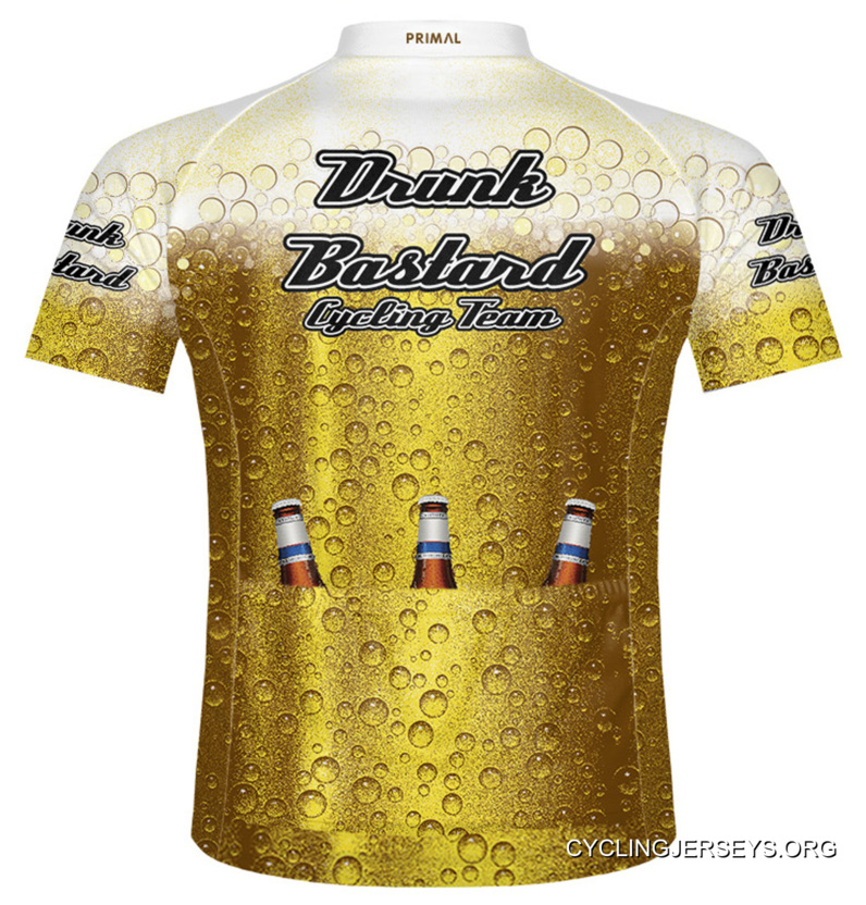 Primal Wear Drunk Bastard Beer Cycling Jersey Men's Short Sleeve Cheap To Buy