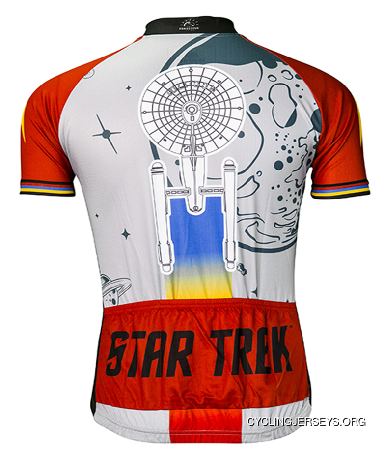 Star Trek Final Frontier Cycling Jersey Red And Gray By Brainstorm Gear Men's With Socks (Free USA Shipping) Coupon Code