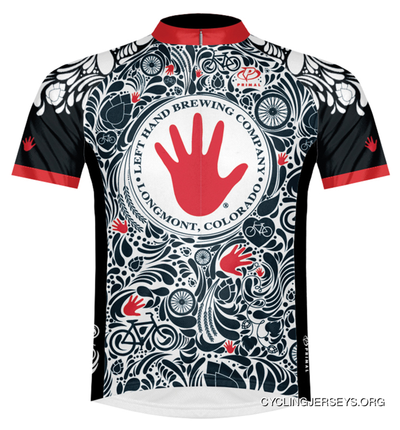 SALE $44.95 Primal Wear Left Hand Brewing Company Beer Cycling Jersey Men's Short Sleeve Lastest