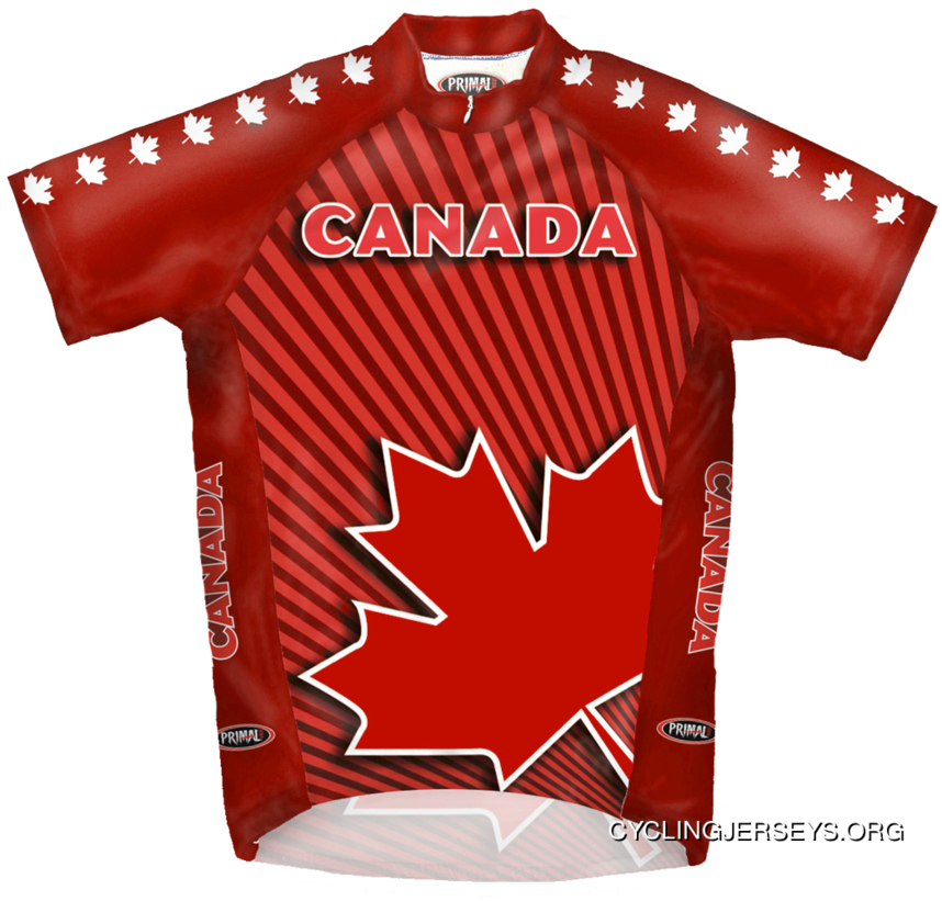 SALE $39.95 Primal Wear Oh Canada Cycling Jersey Men's Short Sleeve Authentic