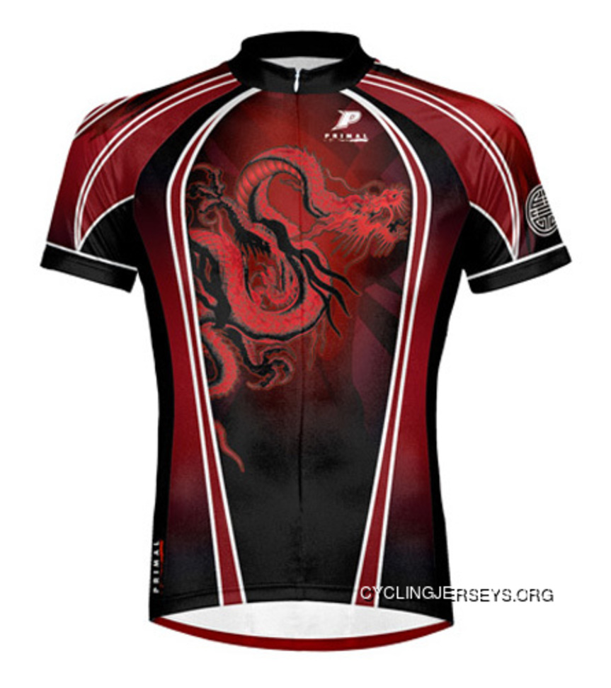 Primal Wear Red Dragon Short Sleeve Men's Cycling Jersey New Release