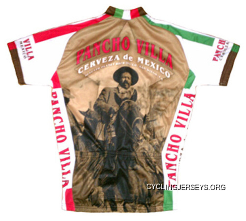 Pancho Villa Mexico Cerveza Beer Cycling Jersey By World Jerseys Short Sleeve Mens With Socks Discount