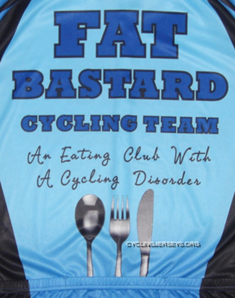 Fat Bastard Cycling Team Jersey Men's Short Sleeve Best
