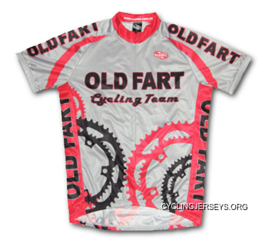 Old Fart Cycling Team Jersey Men's Shortsleeve - Gray - Comes New Style