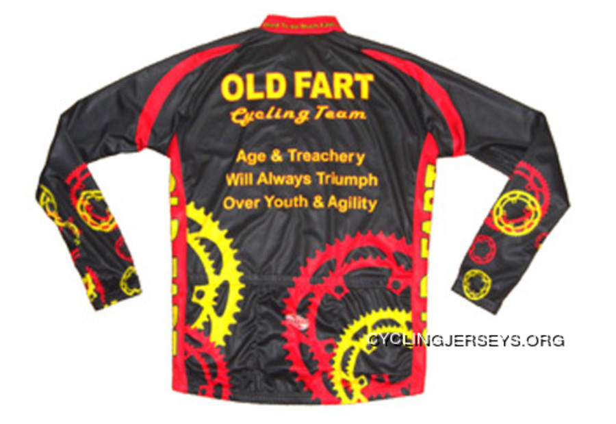 Old Fart Longsleeve Cycling Jersey By Suarez - Choice Of Sizes Discount