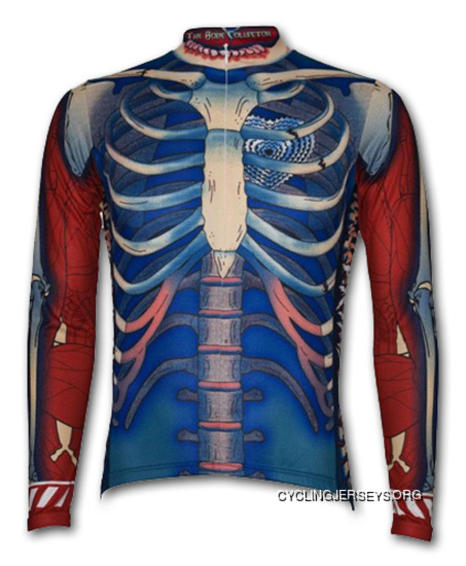 Primal Wear Bone Collector Long Sleeve Skeleton Cycling Jersey Men's Top Deals