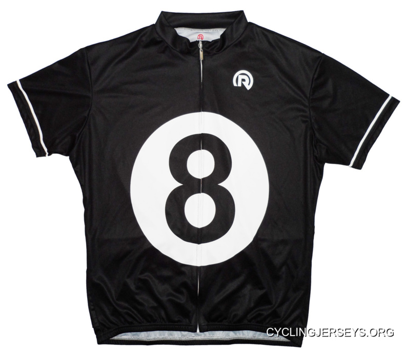 SALE $39.95 Eight Ball Cycling Jersey Men's By Retro Image Apparel Short Sleeve FREE SHIPPING For U.S. Addresses New Style