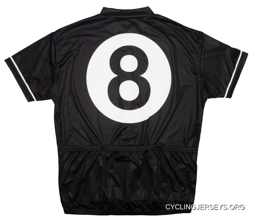 SALE $39.95 Eight Ball Cycling Jersey Men's By Retro Image Apparel Short Sleeve FREE SHIPPING For U.S. Addresses New Style