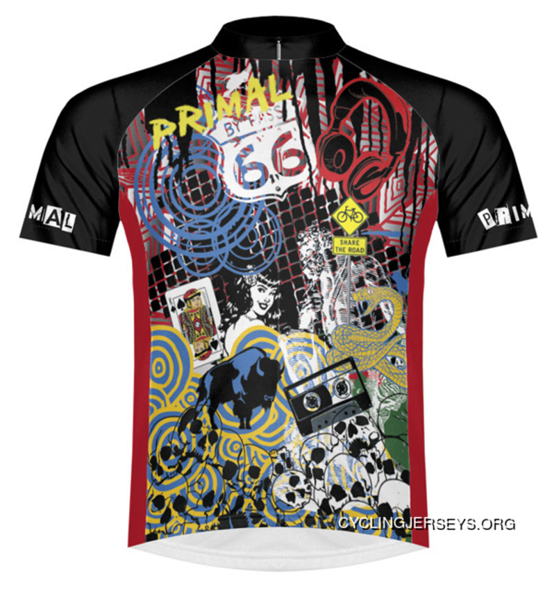 SALE $39.95 Primal Wear Tagged Cycling Jersey Men's Short Sleeve Authentic