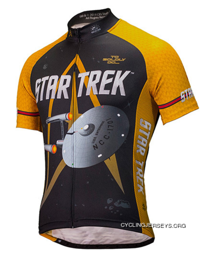 Star Trek Command USS Enterprise Cycling Jersey By Brainstorm Gear Men's Short Sleeve Online