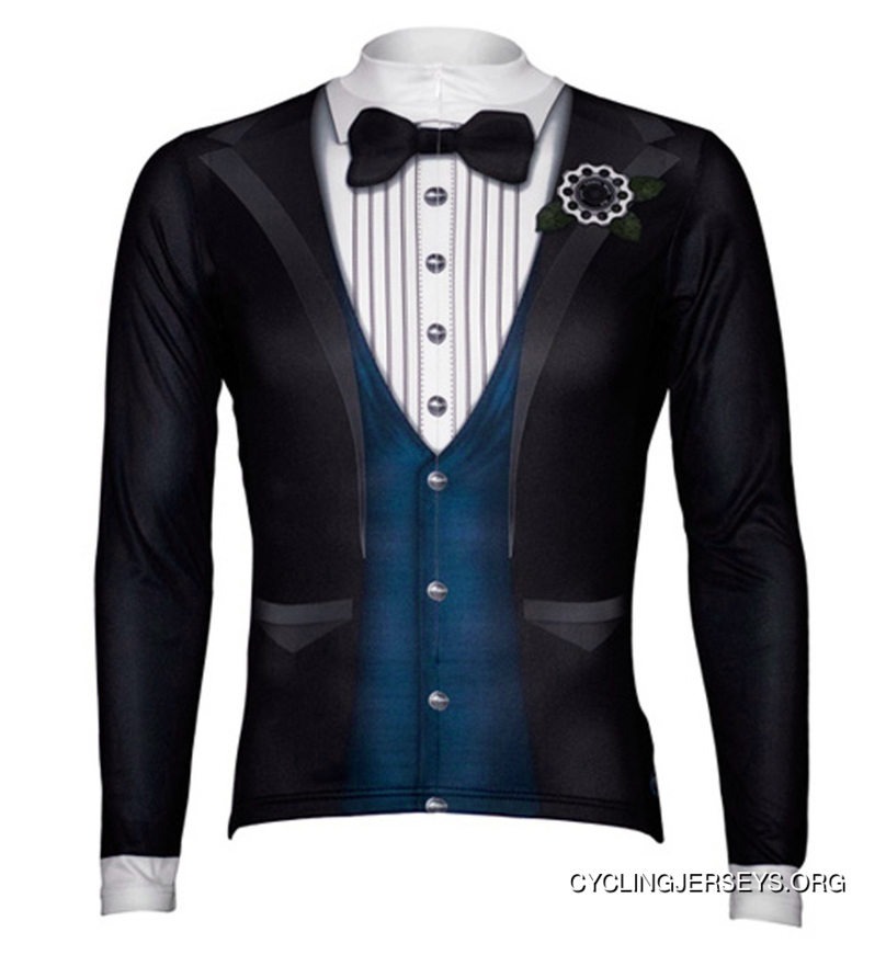 Primal Wear Ritz Long Sleeve Men's Cycling Jersey Tuxedo Style With Socks New Release