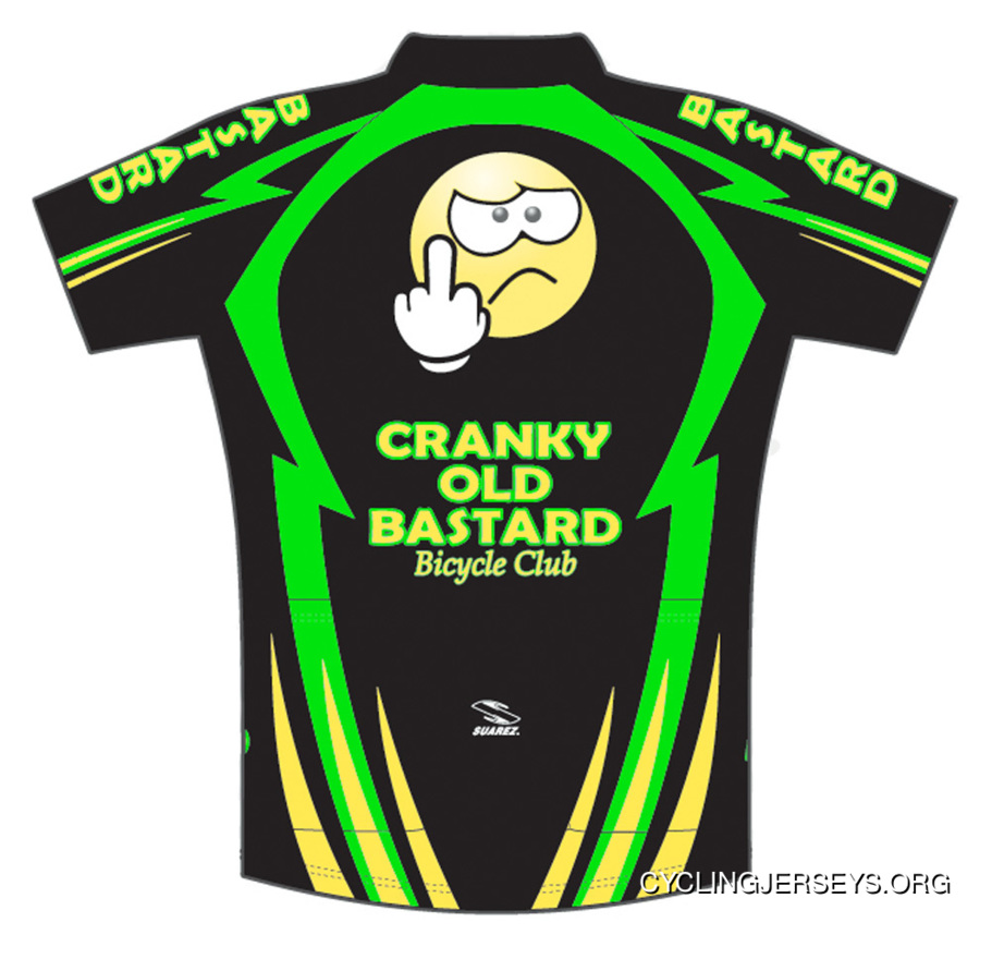 Cranky Old Bastard Bicycle Club Team Cycling Jersey By Suarez Men's Short Sleeve With Sox New Release