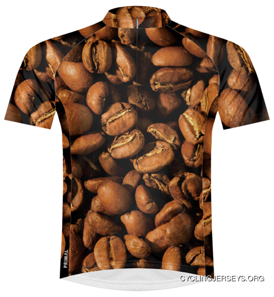 SALE $39.95 Primal Wear Coffee Bean Cycling Jersey Men's Short Sleeve Lastest