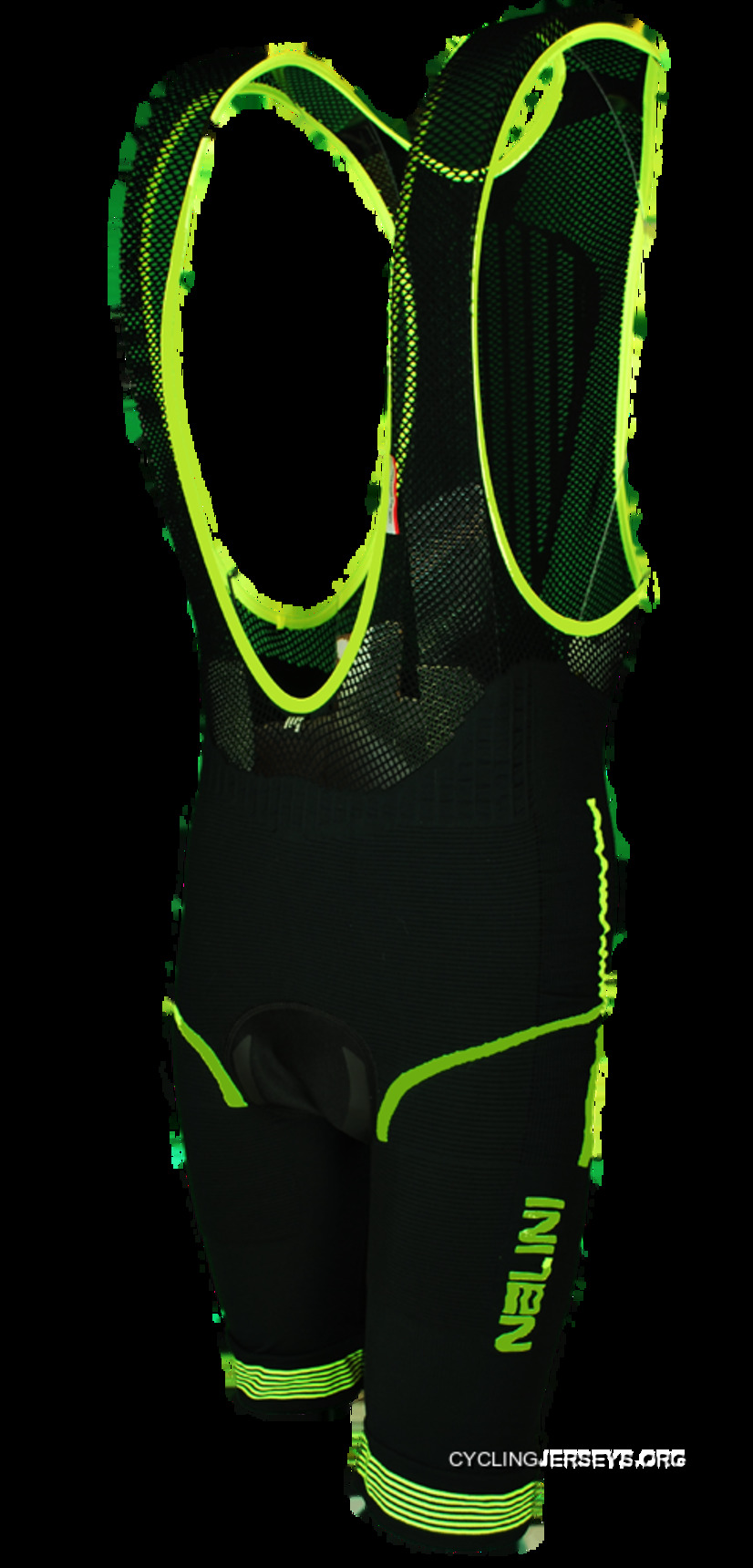 Nalini Fino Knit Black Fluorescent Bib Shorts Lastest