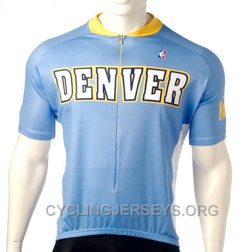 Denver Nuggets Cycling Jersey Short Sleeve Free Shipping