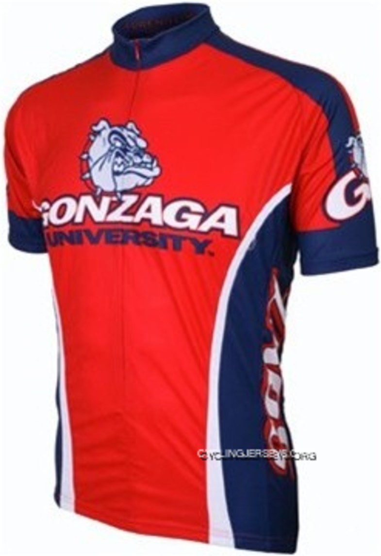 Gonzaga University BullDogs Cycling Short Sleeve Jersey Free Shipping
