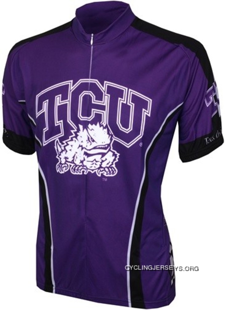 Texas Christian University Go Frogs Cycling Short Sleeve Jersey(TCU) Free Shipping
