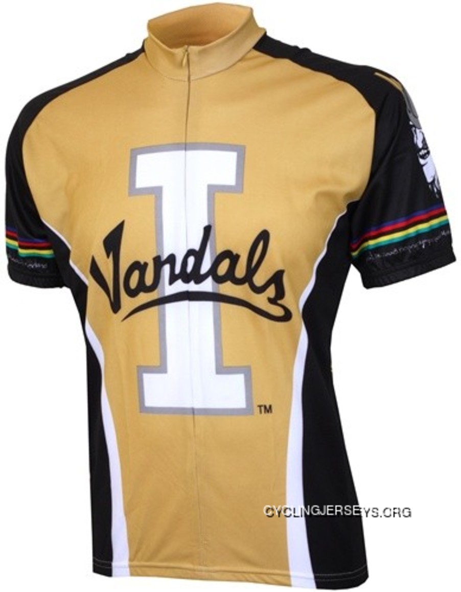University Of Idaho Gold Vandals Cycling Short Sleeve Jersey Super Deals