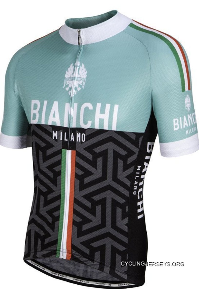 Bianchi Milano Pontesei Green Black Jersey Lastest