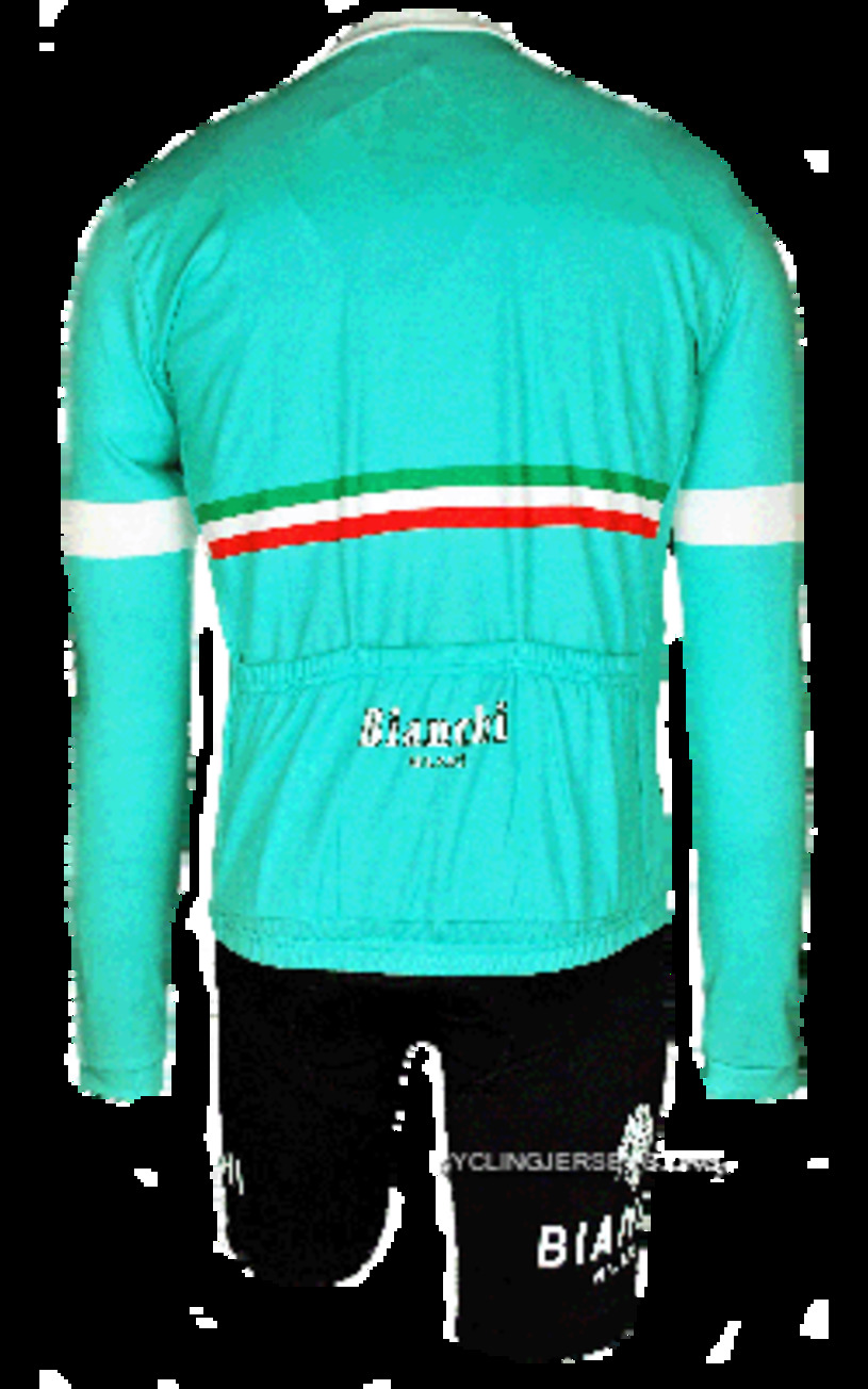 Bianchi Hiten Vintage Green Long Sleeve Jersey Best
