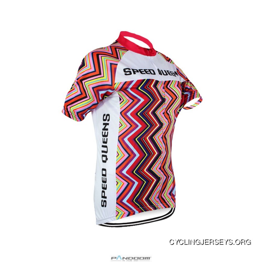 Colorful Curve Women's Short Sleeve Cycling Jersey Lastest