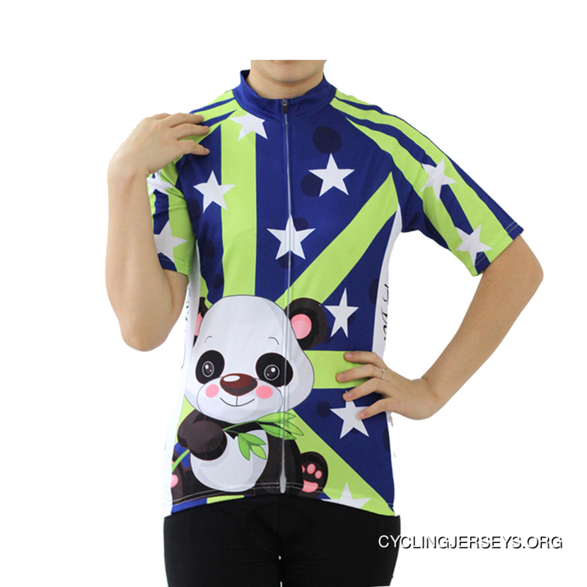 Cute Alert Panda Women's Short Sleeve Cycling Jersey Online