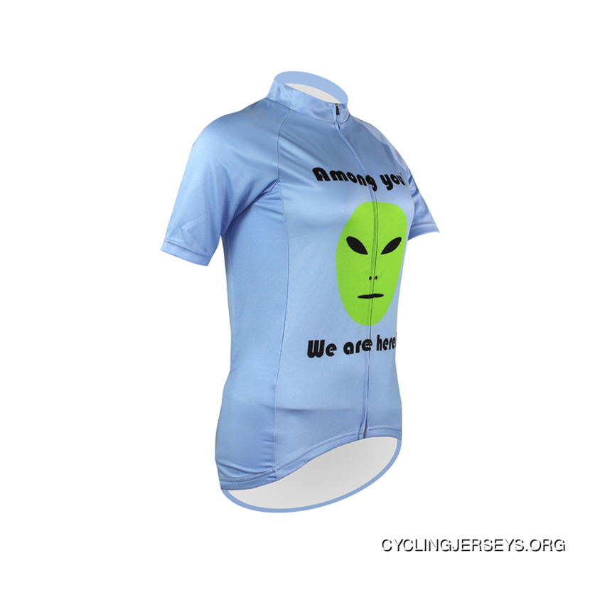 Alien Face Women's Short Sleeve Cycling Jersey Lastest