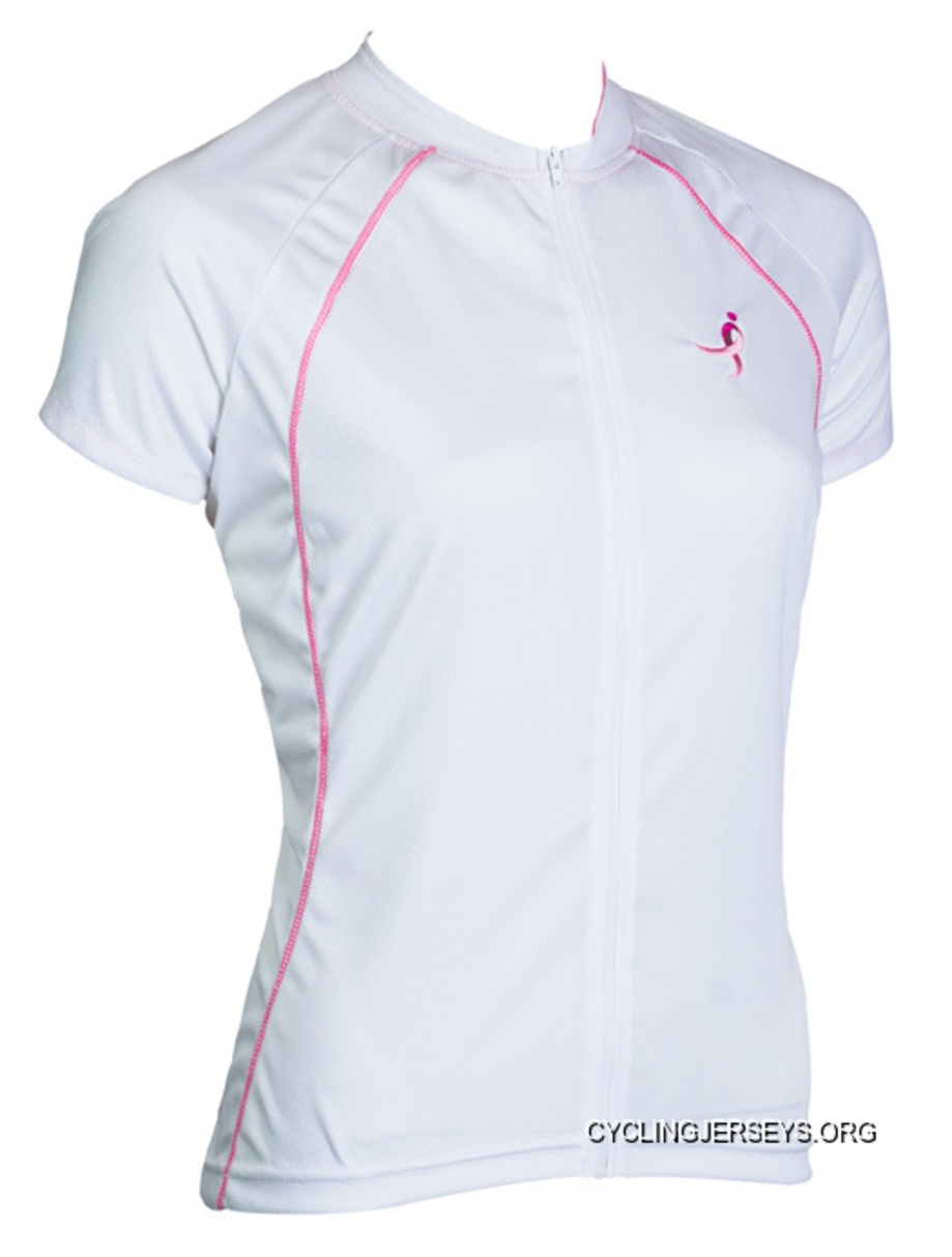 SALE Canari Pedaling For Pink Susan G. Komen For The Cure Women's Cycling Jersey White With Pink Online
