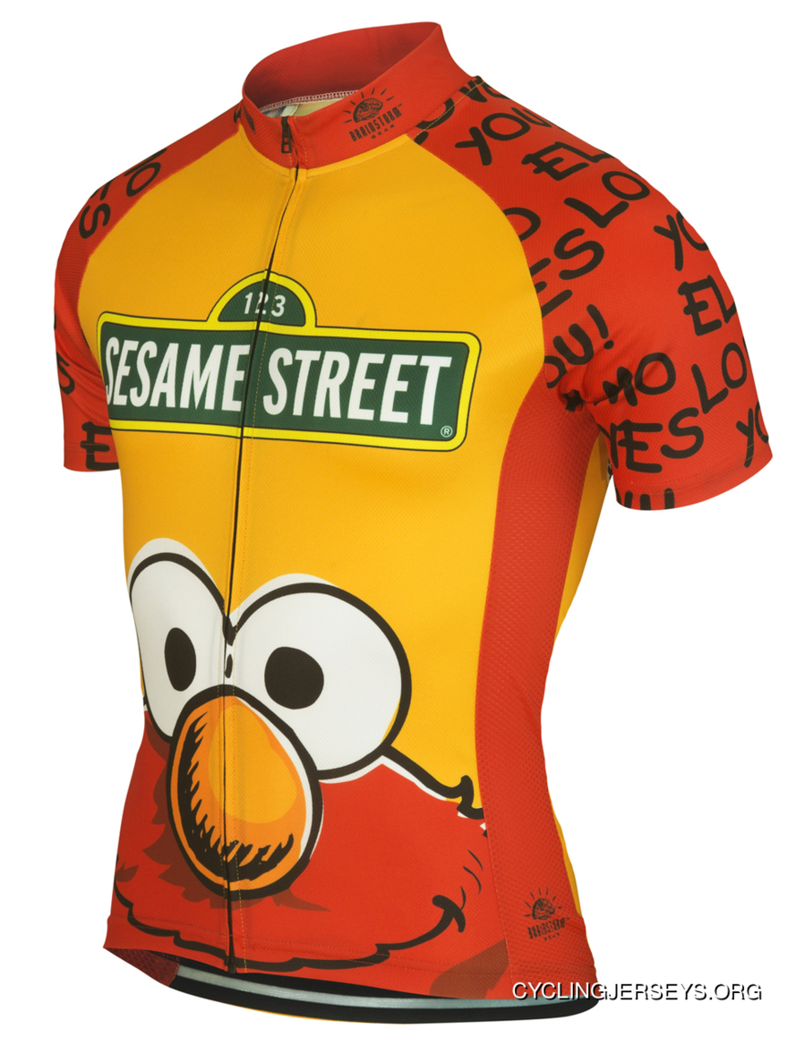 Elmo Loves You Sesame Street Muppets Cycling Jersey Women's Brainstorm Gear Best