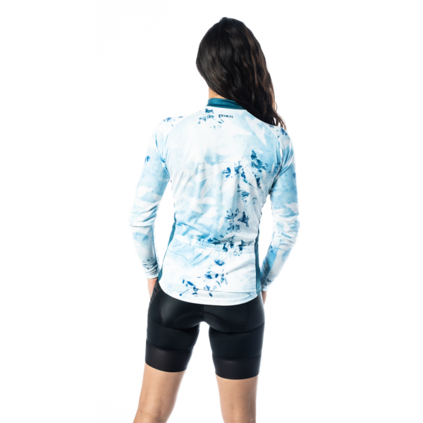 Floral Stamp Women's Long Sleeve Sport Cut Jersey Quick-Drying Latest - Image 3