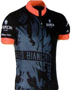 Bianchi Milano Cinca Black Red Jersey