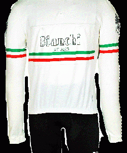 Bianchi Hiten Vintage White Long Sleeve Jersey